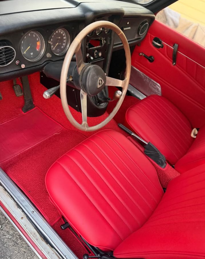 1968 Mazda R100 red interior