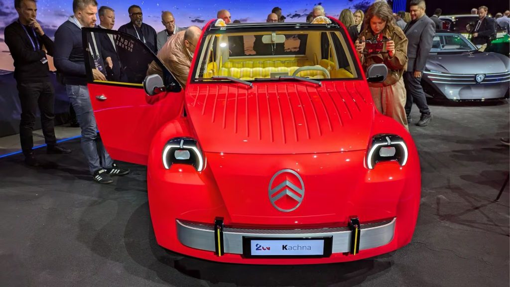 Citroën 2CV concept at Stellantis' Night Before event in Paris