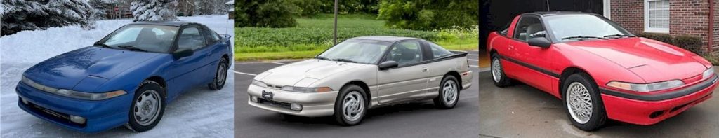 1990 Mitsubishi Eclipse, Eagle Talon and Plymouth Laser